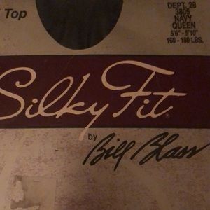 Bill Blass Silky Fit hose in Navy (Queen)